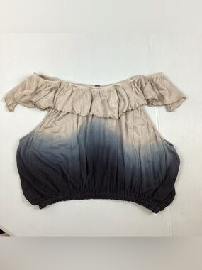 Free People Cora Lee Off Shoulder Ombre Tie Dye Top Small